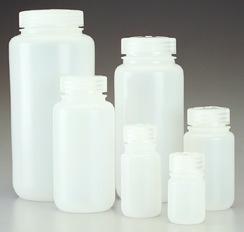 Nalgene Wide-Mouth Bottles, Natural HDPE, Bulk Pack, Thermo Scientific