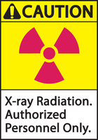 ZING Green Safety Eco Safety Sign, Caution X-Ray Radiation