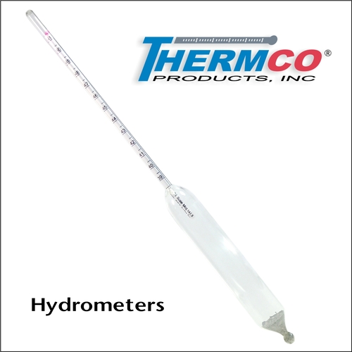ASTM/API Precision Plain Form Hydrometer, Thermco