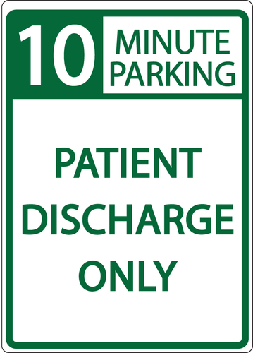 Sign 10 Minute Parking Egp 18X12in