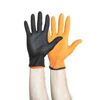 BLACK-FIRE* Powder-Free Nitrile Exam Gloves, Halyard