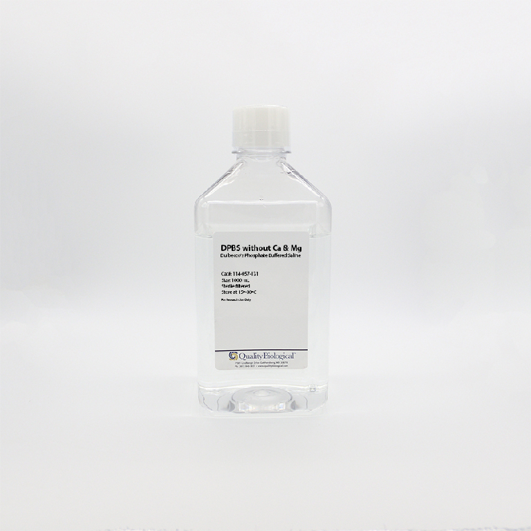 Dulbecco's Phosphate Buffered Saline (DPBS), Quality Biological Cell