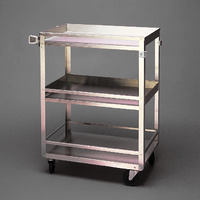 Stainless Steel Cart with Guard Rails