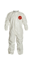 DuPont™ Tychem® 4000 Coveralls with Laydown Collar and Elastic Wrists and Ankles, Taped Seams