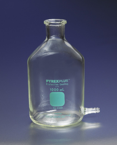 PYREXPLUS® Coated Aspirator Bottles with Bottom Sidearm, Corning