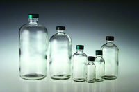 Boston Round Bottles, Vacuum and Ionized, Clear, Narrow Mouth