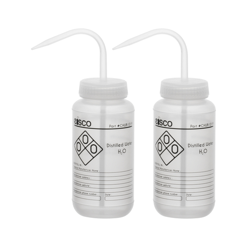 Wash Bottle Distl Water 1 Colr 500Ml PK2