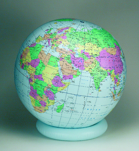 INFLATABLE POLITICAL GLOBE 27 REPLOGLE