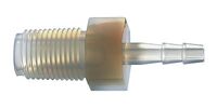 Masterflex® Adapter Fittings, Hose Barb to Male NPT Threaded, Straight, PFA, Avantor®