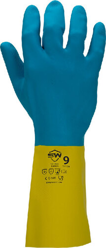 CoreSafe® Natural Rubber and Neoprene Chemical-Resistant Gloves, Flock-Lined, SW Safety Solutions
