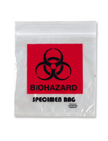 Specimen Zipper Bags with Pouch and Biohazard Message, Associated Bag