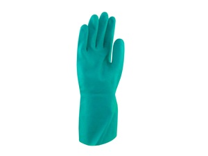 Lined rubber shop gloves