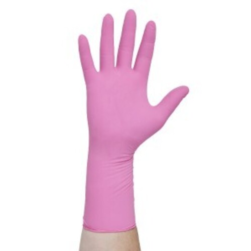 PINK UNDERGUARD* Nitrile Examination Gloves, Powder-free, Latex-free
