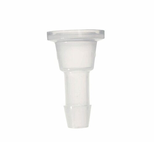 Value Plastics® Sanitary to Hose Barb Adapter, 3/4" Tri-Clamp to ³/₈" ID Hose Barb, ADCF PP; 100/PK