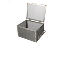 Perforated Basket with Lid, Marlin Steel Wire Products