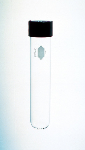 KIMAX* Culture Tube with Rubber-Lined Screw Cap