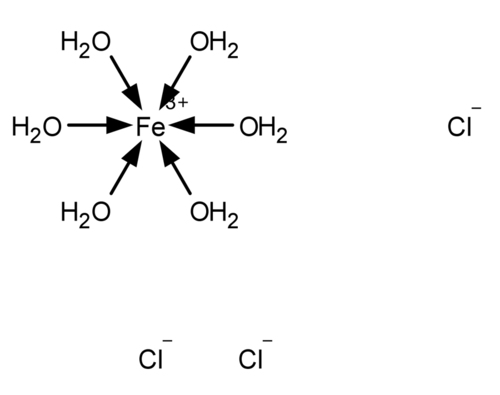 Iron(III) chloride hexahydrate, clumpy solid