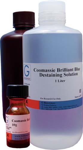 Coomassie brilliant blue G-250 solution electrophoresis gel stain, ready-to-use