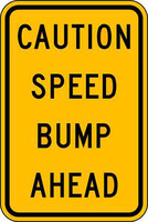 ZING Green Safety Eco Traffic Sign Traffic Speed Bump Ahead