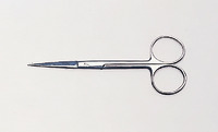 Delicate Dissecting Scissors, Sharp/Blunt Tip, 5", Walter Stern