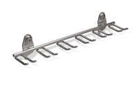 Tool/Wrench Holder, 8¹/₈" W Stainless Steel Multi-Prong, for ¹/₈" and ¹/₄" Pegboard