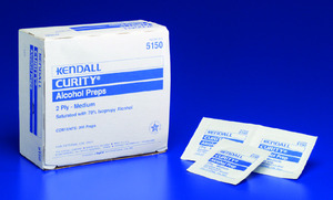 Kendall curity shop alcohol prep pads