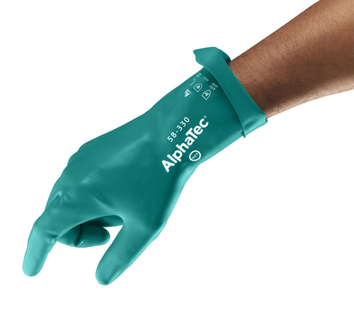 AlphaTec® 58-330, Nitrile Gloves, with AQUADRI® Technology, Ansell