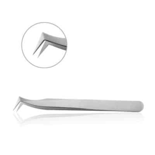 FORCEPS ANGLED POINTED TIP MICRO 3.75