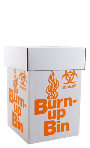 Biohazard Burn-Up Bin