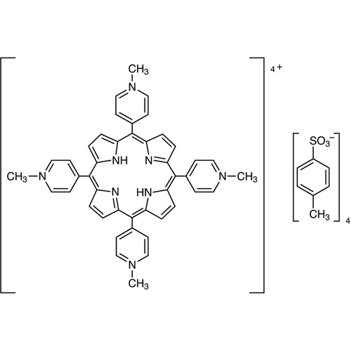 TMPyP [=alpha,beta,gamma,delta-tetrakis(1-methylpyridinium-4-yl)porphyrin-p-toluenesulfonate] ≥98.0% (by total nitrogen basis)