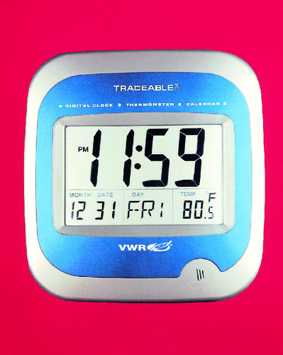 VWR* Calendar/Thermometer Wall Clock