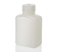 Nalgene® Wide Mouth Rectangular Bottles, High-Density Polyethylene, Thermo Scientific