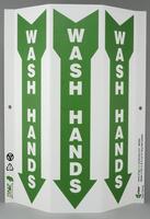 ZING Green Safety Eco Public Facility Tri View Sign Hand Wash Station