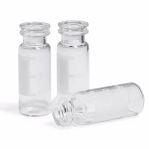 Vial, snap top, 2 mL, clear, write-on spot, Vial size: 12 x 32 mm (11 mm cap)