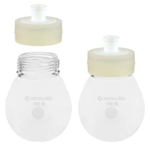 Flasks, Recovery, Heavy Wall, Wide Mouth, Single Neck, GL 80, Chemglass ...