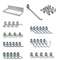 Epoxy Coated Steel Pegboard Shelves with 36-Piece DuraHook® Assortment