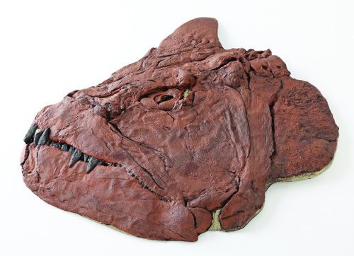 Xiphactinus Audax (Cret) Ks Skull ReplFossil Replica, Resin