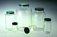 Standard Wide Mouth Bottles, Vacuum and Ionized, Clear