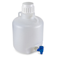 Cole-Parmer® Essentials Carboy with Spigot and Handles, LDPE, Antylia Scientific