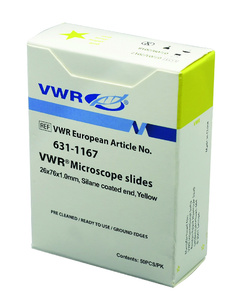 VWR®, vetrini per microscopio con glassa colorata