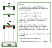Support Stand for CHEMRxnHUB™ Bench Top Reactors, Chemglass