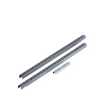 Gray Epoxy Coated Steel Vertical Hang Rail and Mounting Hardware