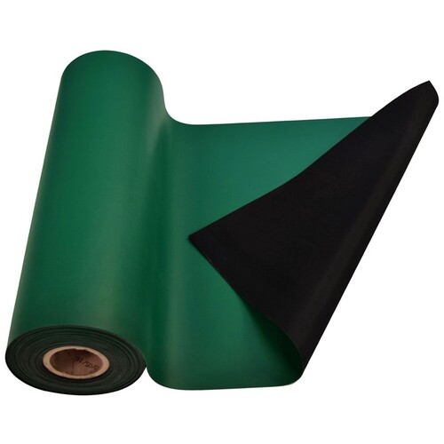 Mat Roll Dissipative Rubber Green 2Layer 18In 50Ft Rl1