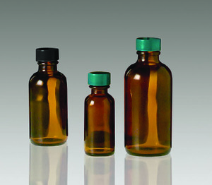 8oz Amber Glass Bottle (Phenolic Cap)