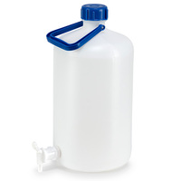 Cole-Parmer® Essentials Carboy with Spigot and Handle, Heavy Walled, Narrow-Mouth, HDPE, Antylia Scientific