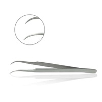 Forceps, Delicate Tissue, Curved Tip, Mortech
