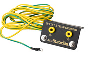 Staticide® Bench Mount Grounding Station for Two Wrist Straps