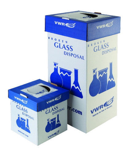 GLASS DISPOSAL BENCHTOP BOX PKG 6 VWR