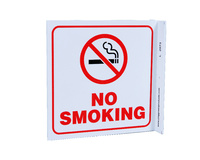 ZING Green Safety Eco Safety Projecting Sign, No Smoking, ZING Enterprises