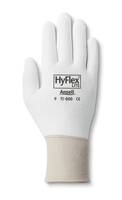 HyFlex® 11-600W White Nylon Gloves with White Coated Palm, Ansell